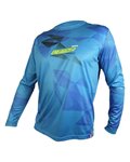 HAVEN Cycling summer long sleeve jersey - ENERGIZER CRAZY LONG - blue