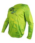 HAVEN Cycling summer long sleeve jersey - ENERGIZER CRAZY LONG - green