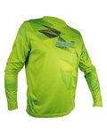 HAVEN Cycling summer long sleeve jersey - ENERGIZER CRAZY LONG - green
