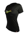 HAVEN Cycling short sleeve jersey - ENERGY SHORT - black/green