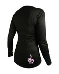 HAVEN Cycling summer long sleeve jersey - ENERGY LONG - black/pink