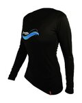 HAVEN Cycling summer long sleeve jersey - ENERGY LONG - black/blue