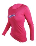 HAVEN Cycling summer long sleeve jersey - ENERGY LONG - pink