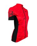 HAVEN Cycling short sleeve jersey - SKINFIT NEO WOMEN - red/black
