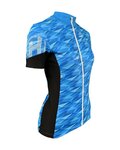 HAVEN Cycling short sleeve jersey - SKINFIT NEO WOMEN - blue/white