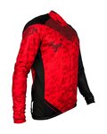 HAVEN Cycling winter long sleeve jersey - STRATO - red