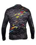 HAVEN Cycling winter long sleeve jersey - STRATO - black/multicolour