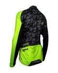 HAVEN Cycling winter long sleeve jersey - STRATO - black/light green