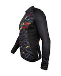 HAVEN Cycling winter long sleeve jersey - STRATO - black/multicolour