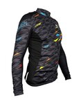 HAVEN Cycling winter long sleeve jersey - STRATO - black/multicolour