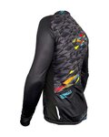 HAVEN Cycling winter long sleeve jersey - STRATO - black/multicolour