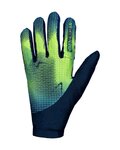 HAVEN Cycling long-finger gloves - FACTORY AIR - green/blue