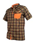 HAVEN shirt - AGNESS SLIMFIT - orange/green