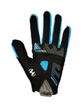 HAVEN Cycling long-finger gloves - DEMO NEO LONG - black/blue
