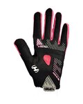 HAVEN Cycling long-finger gloves - DEMO NEO LONG - black/pink