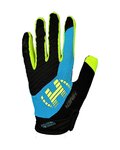 HAVEN Cycling long-finger gloves - DEMO NEO LONG - blue/green