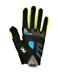 HAVEN Cycling long-finger gloves - DEMO NEO LONG - blue/green