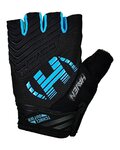 HAVEN Cycling fingerless gloves - DEMO NEO SHORT - black/blue