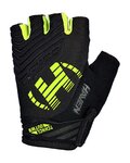 HAVEN Cycling fingerless gloves - DEMO NEO SHORT - black/green