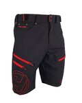 HAVEN Cycling shorts without bib - NAVAHO SHORTY - red/black