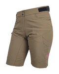 HAVEN Cycling shorts without bib - FACTORY AIR WMS - brown