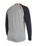 HAVEN Cycling summer long sleeve jersey - FACTORY TRAIL - black/grey