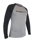 HAVEN Cycling summer long sleeve jersey - FACTORY TRAIL - black/grey