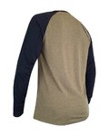 HAVEN Cycling summer long sleeve jersey - FACTORY TRAIL - black/brown