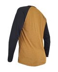HAVEN Cycling summer long sleeve jersey - FACTORY TRAIL - black/brown