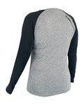 HAVEN Cycling summer long sleeve jersey - FACTORY TRAIL - black/grey