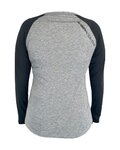 HAVEN Cycling summer long sleeve jersey - FACTORY TRAIL - black/grey
