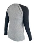 HAVEN Cycling summer long sleeve jersey - FACTORY TRAIL - black/grey