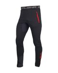 HAVEN Cycling long trousers withot bib - NALISHA SLIMFIT - black/red