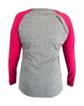 HAVEN Cycling summer long sleeve jersey - FACTORY TRAIL - pink/grey