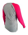 HAVEN Cycling summer long sleeve jersey - FACTORY TRAIL - pink/grey