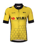 BONAVELO Cycling short sleeve jersey - VISMA 2025 KIDS - yellow/black