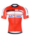 BONAVELO Cycling short sleeve jersey - KATUSHA - red/white