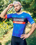 BONAVELO Cycling short sleeve jersey - GARMIN SHARP - blue/black