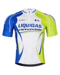 BONAVELO Cycling short sleeve jersey - LIQUIGAS CANNONDALE - blue/green/white