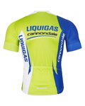 BONAVELO Cycling short sleeve jersey - LIQUIGAS CANNONDALE - blue/green/white