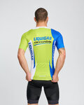 BONAVELO Cycling short sleeve jersey - LIQUIGAS CANNONDALE - blue/green/white
