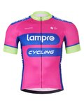 BONAVELO Cycling short sleeve jersey - LAMPRE - pink/blue