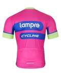 BONAVELO Cycling short sleeve jersey - LAMPRE - pink/blue