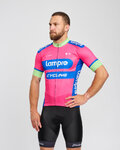 BONAVELO Cycling short sleeve jersey - LAMPRE - pink/blue