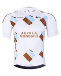 BONAVELO Cycling short sleeve jersey - AG2R LA MONDIALE - white/blue