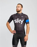 BONAVELO Cycling short sleeve jersey - SKY - black