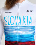 BONAVELO Cycling winter long sleeve jersey - SLOVAKIA WINTER - white/multicolour