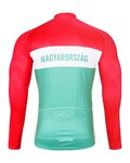BONAVELO Cycling winter long sleeve jersey - HUNGARY WINTER - red/green