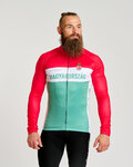 BONAVELO Cycling winter long sleeve jersey - HUNGARY WINTER - red/green