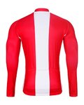 BONAVELO Cycling winter long sleeve jersey - POLAND WINTER - red/white
